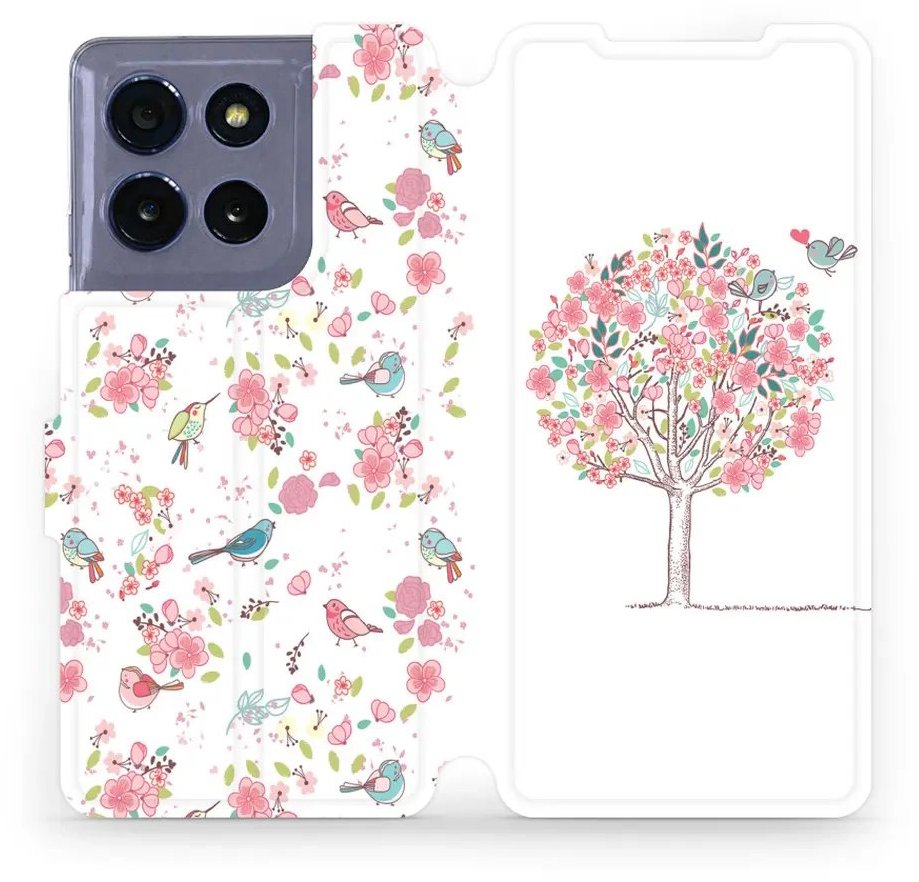 Mobiwear flip knižkové pre Motorola Moto G86 5G – Strom