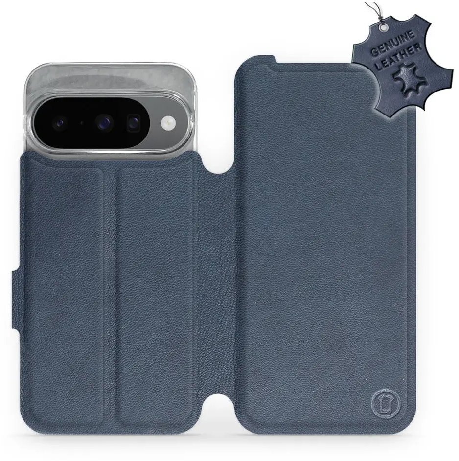 Mobiwear Kožené flip knižkové pre Google Pixel 10 – Modré