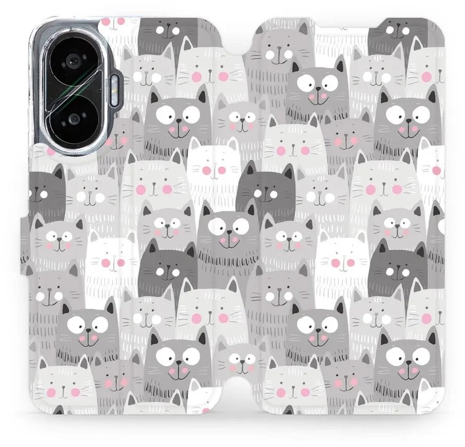 Mobiwear flip knižkové pre Xiaomi Poco F7 – Mačičky