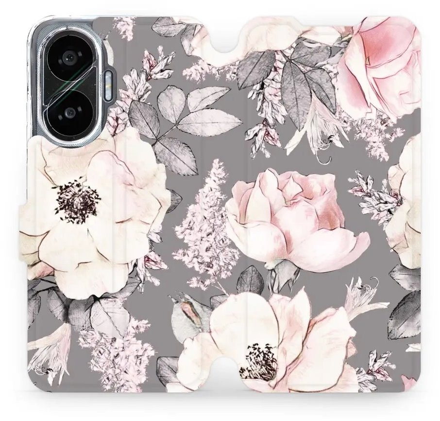 Mobiwear flip knižkové pre Xiaomi Poco F7 – Kvety