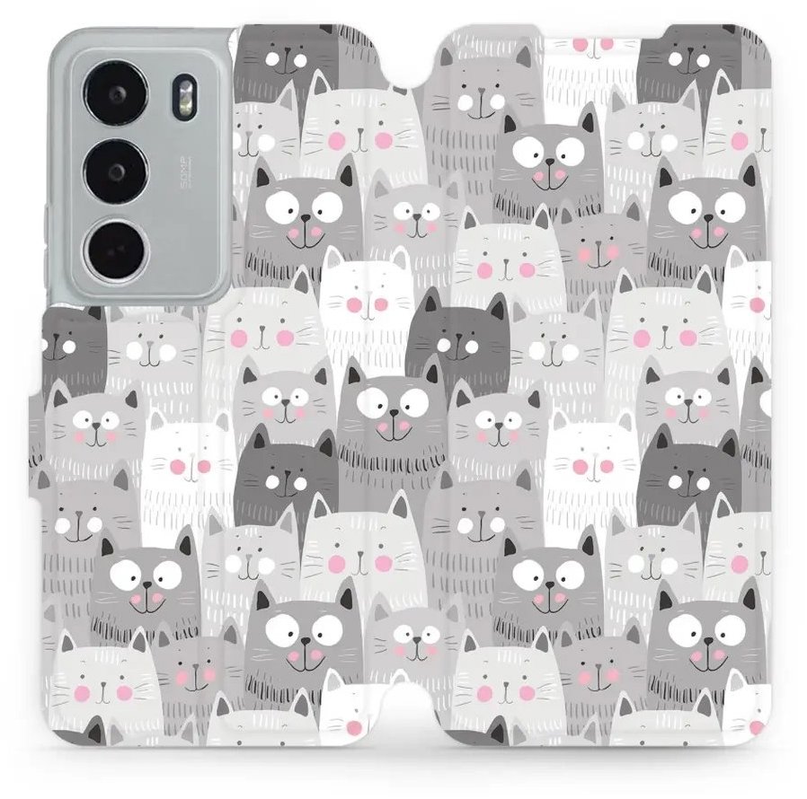 Mobiwear flip knižkové pre Realme C71 – Mačičky