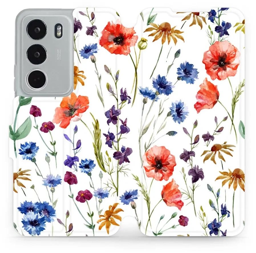 Mobiwear flip knižkové pre Realme C71 – Kvietky