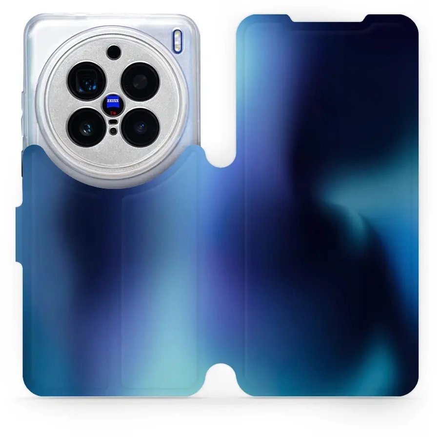 Mobiwear flip knižkové pre Vivo X200 Pro – Modrý odtieň