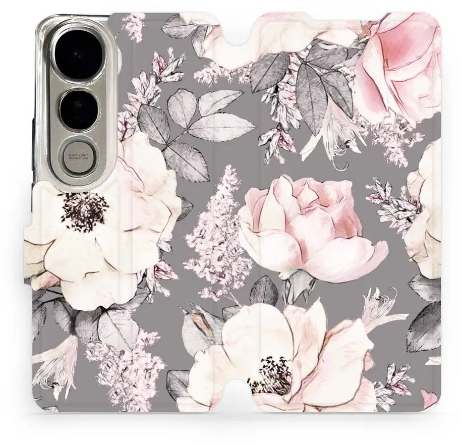 Mobiwear flip knižkové pre Vivo V50 Lite – Kvety