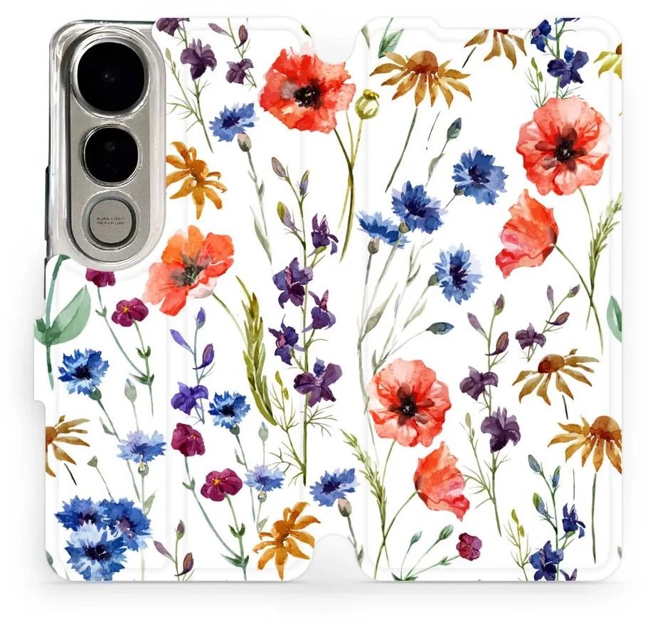 Mobiwear flip knižkové pre Vivo V50 Lite – Kvietky