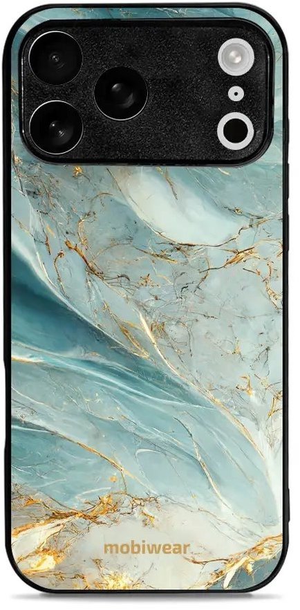 Mobiwear Glossy lesklý pre Apple iPhone 17 Pro Max – Zelenkavý mramor