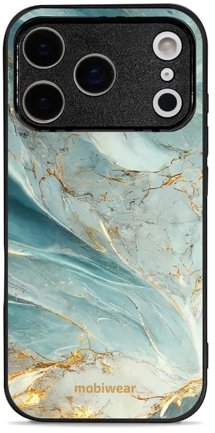 Mobiwear Glossy lesklý pre Apple iPhone 17 Pro – Zelenkavý mramor