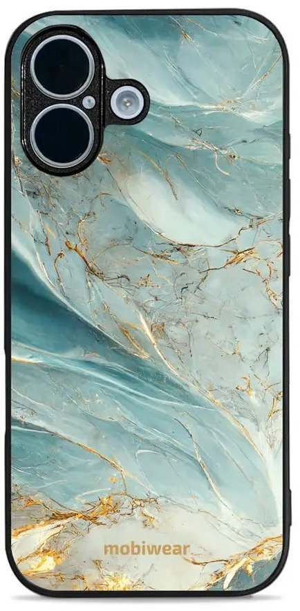 Mobiwear Glossy lesklý pre Apple iPhone 17 – Zelenkavý mramor