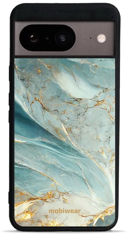 Mobiwear Glossy lesklý pre Google Pixel 8 – Zelenkavý mramor