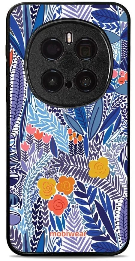 Mobiwear Glossy lesklý pre HONOR Magic7 Pro – Modrá kvetena
