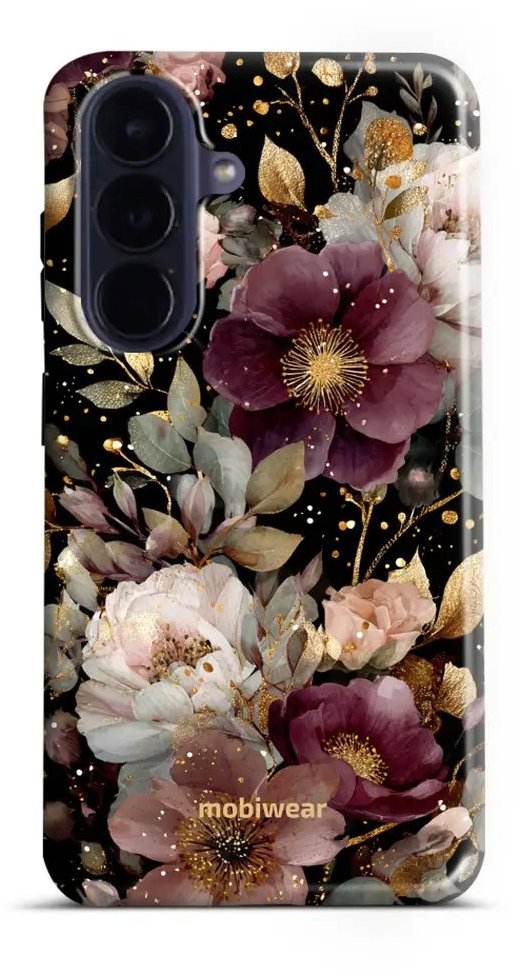 Mobiwear Odolné pouzdro Samsung Galaxy A57 5G - Elite Pro E169E Zlatavé kvítky