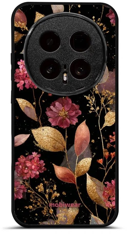 Mobiwear Lesklé pouzdro Glossy pro Honor Magic8 Pro - G171G zlatavé lístky