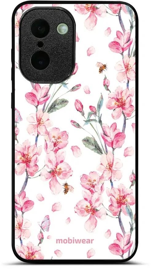 Mobiwear Lesklé pouzdro Glossy pro OnePlus 15R - G033G růžové květy