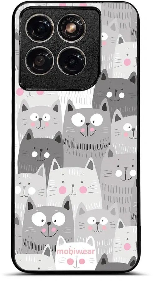 Mobiwear Lesklé pouzdro Glossy pro Motorola Edge 70 Fusion - G045G kočičky