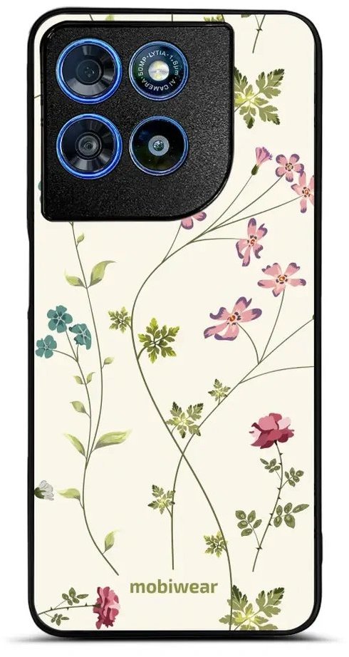 Mobiwear Lesklé pouzdro Glossy pro Motorola Moto G57 Power - G035G tenké rostlinky
