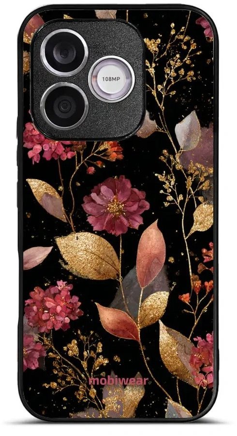 Mobiwear Lesklé pouzdro Glossy pro Honor 600 Lite - G171G zlatavé lístky