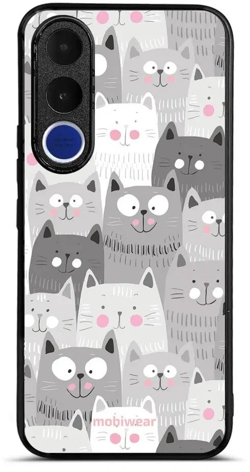 Mobiwear Lesklé pouzdro Glossy pro Vivo V70 FE - G045G kočičky