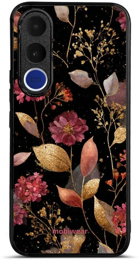 Mobiwear Lesklé pouzdro Glossy pro Vivo V70 FE - G171G zlatavé lístky