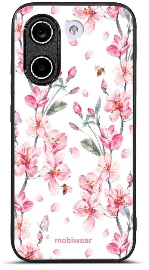 Mobiwear Lesklé pouzdro Glossy pro POCO X8 Pro - G033G růžové květy