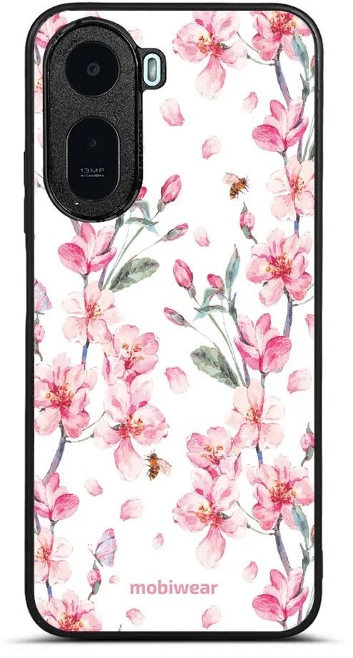 Mobiwear Lesklé pouzdro Glossy pro Xiaomi Redmi A7 Pro - G033G růžové květy