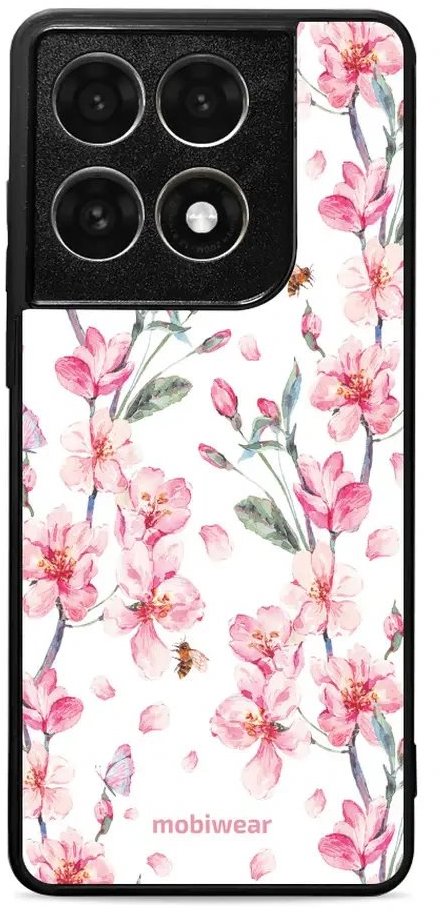 Mobiwear Lesklé pouzdro Glossy pro Motorola Edge 70 Pro - G033G růžové květy