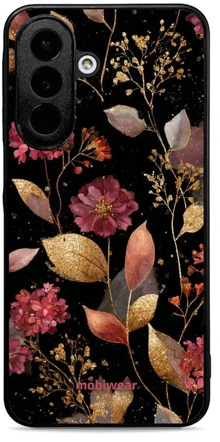 Mobiwear Lesklé pouzdro Glossy pro Samsung Galaxy A27 - G171G zlatavé lístky