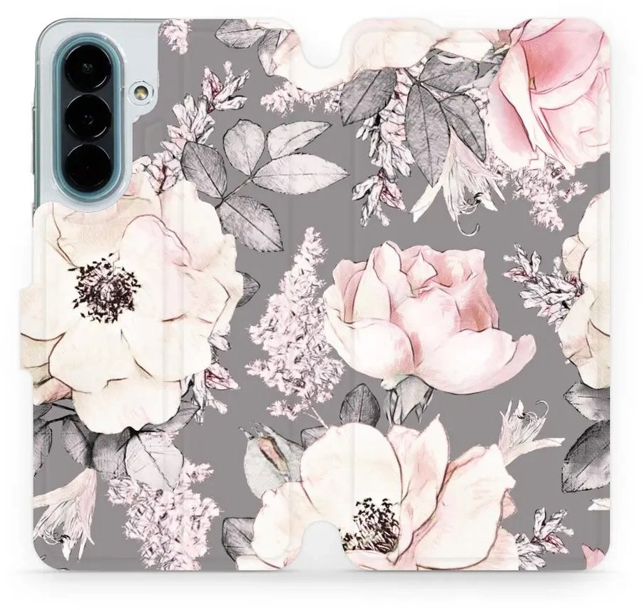 Mobiwear Flip pouzdro pro Samsung Galaxy A27 - MX06S květy