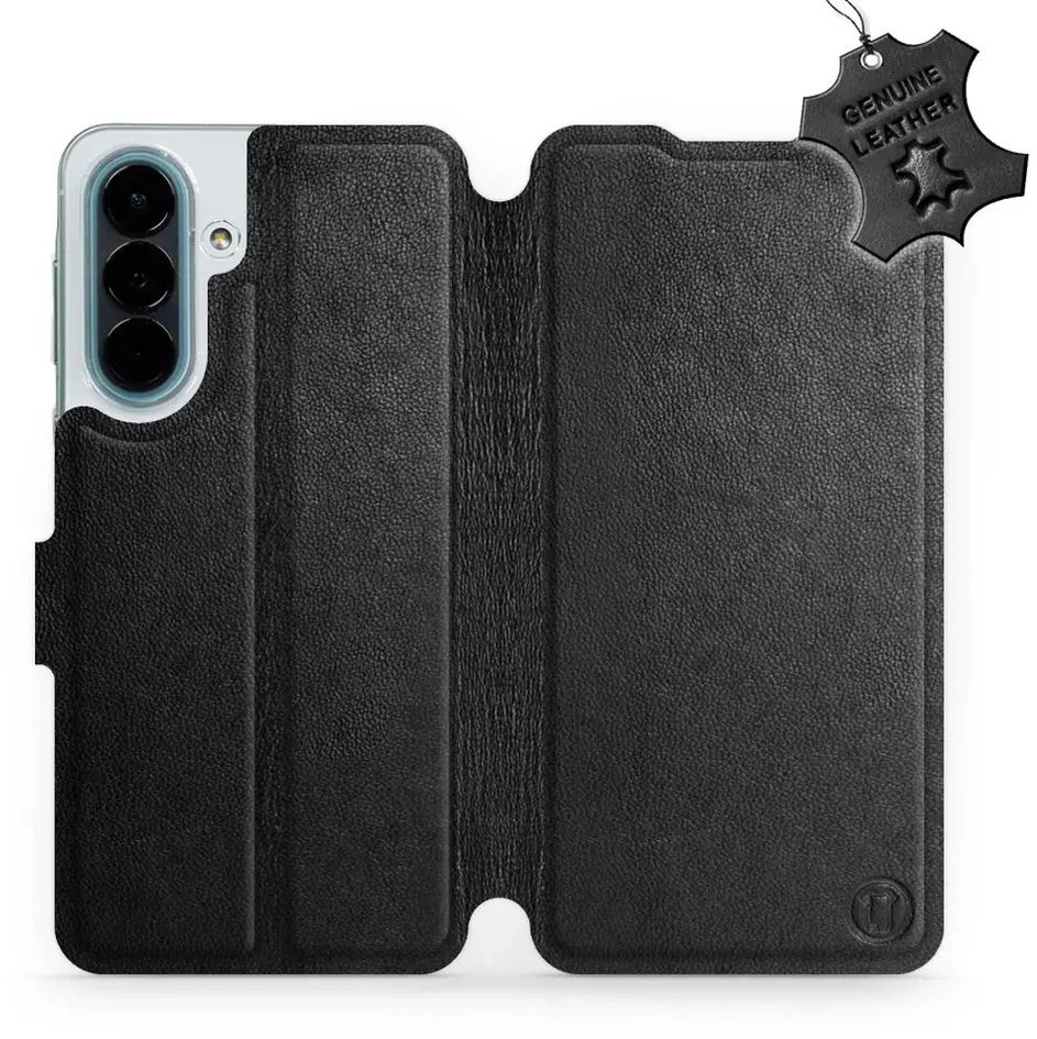 Mobiwear Kožené flip pouzdro pro Samsung Galaxy A27 - černé