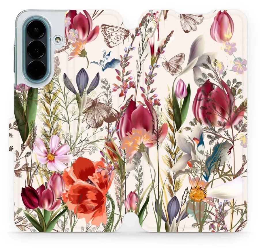 Mobiwear Flip pouzdro pro Samsung Galaxy A27 - MP01S louka