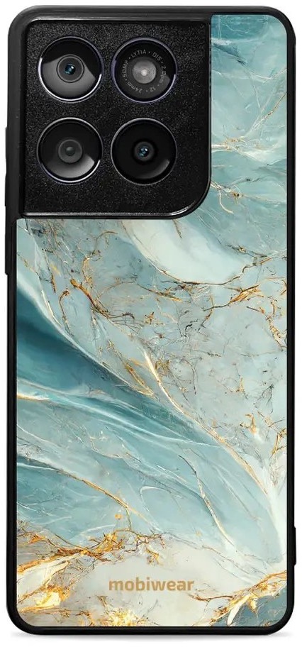 Mobiwear Glossy lesklý pre Motorola Edge 60 Fusion – Zelenkavý mramor
