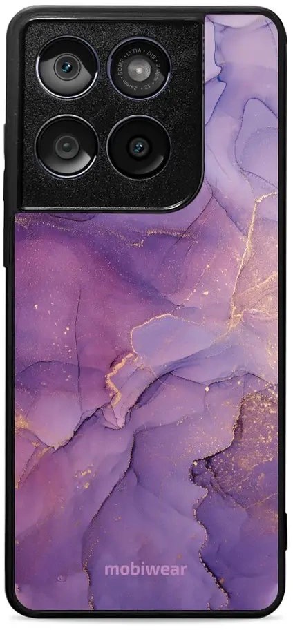 Mobiwear Glossy lesklý pre Motorola Edge 60 Fusion – Fialový mramor