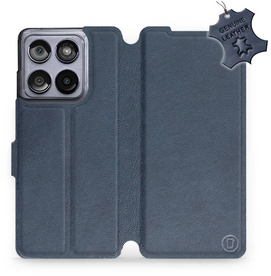 Mobiwear kožené flip knižkové pre Motorola Edge 60 Fusion – Modré