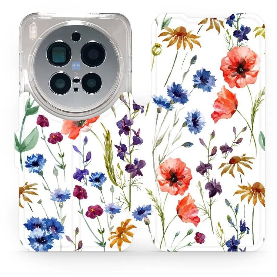 Mobiwear Flip puzdro pre Vivo X300 Pro kvety