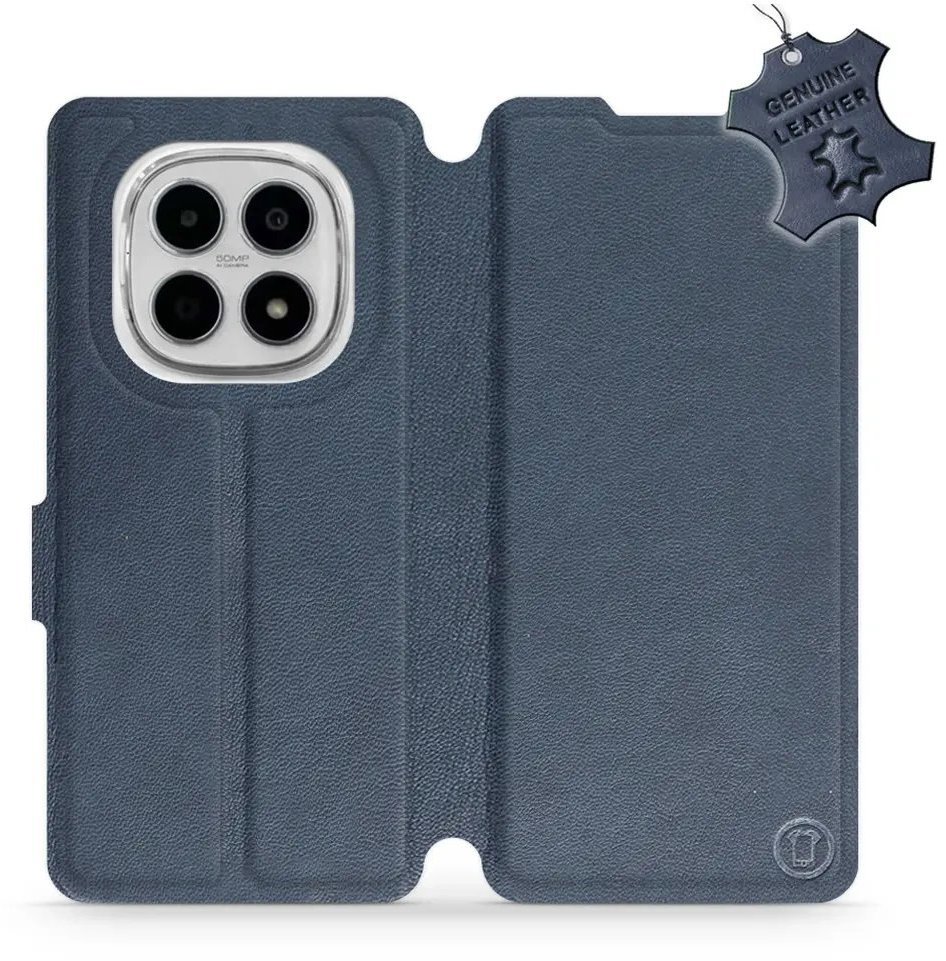 Mobiwear Kožené flip puzdro pre Xiaomi Redmi Note 15 4G modré