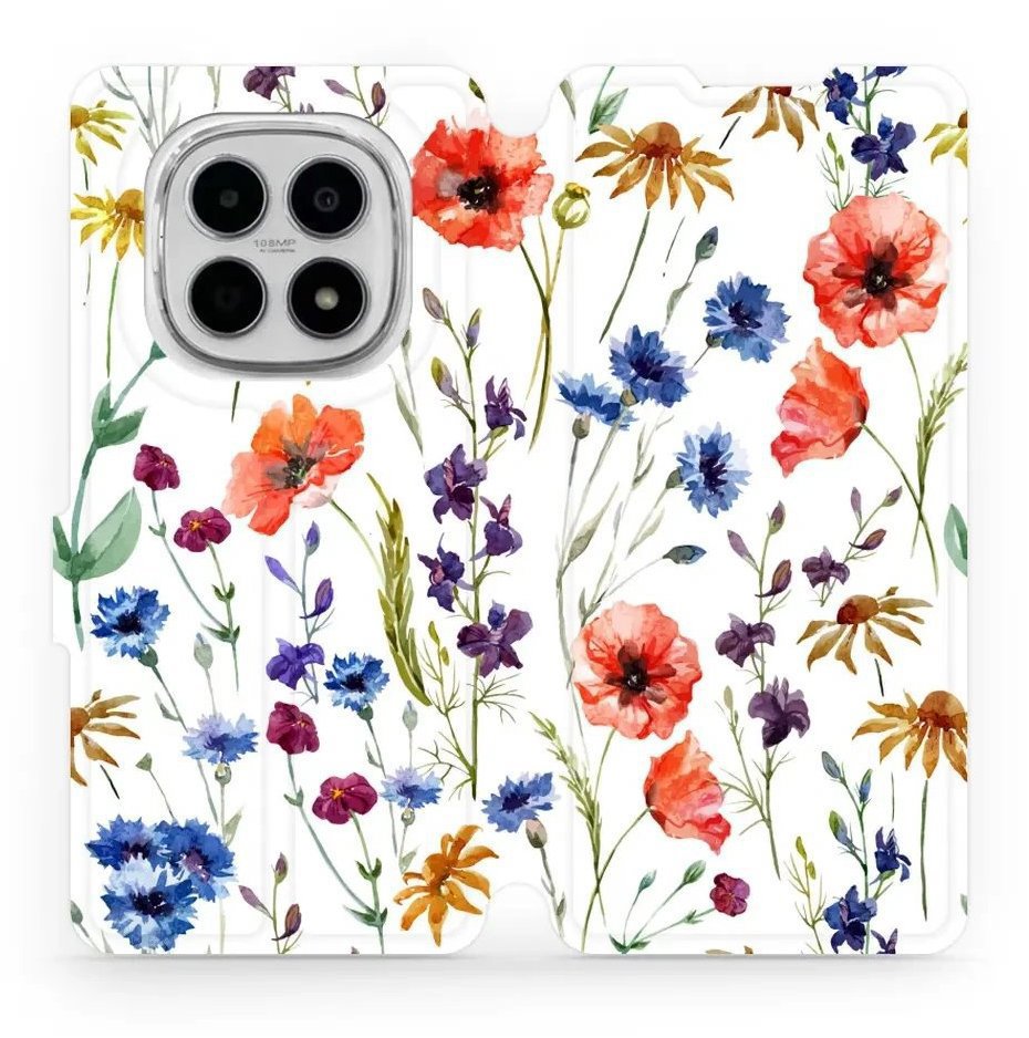 Mobiwear Flip puzdro pre Xiaomi Redmi Note 15 4G kvety