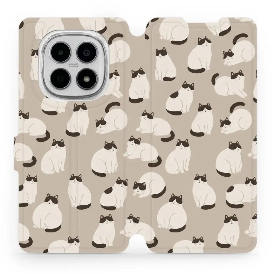 Mobiwear Flip puzdro pre Xiaomi Redmi Note 15 4G mačky