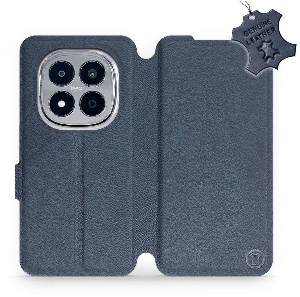 Mobiwear Kožené flip puzdro pre Xiaomi Redmi Note 15 Pro+ 5G modré