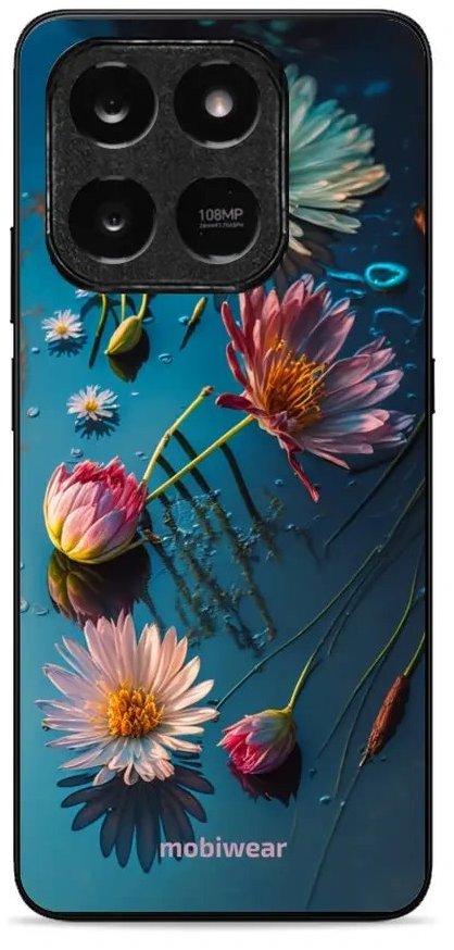 Mobiwear Glossy lesklé puzdro na Honor X7d / Honor 400 Smart 5G - kvety na hladine