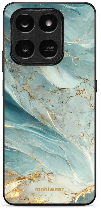 Mobiwear Glossy lesklé puzdro na Honor X7d / Honor 400 Smart 5G - zelenkavý mramor