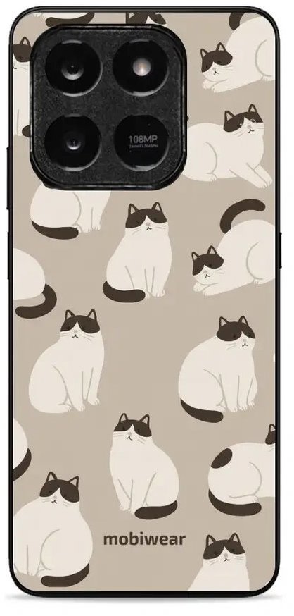 Mobiwear Glossy lesklé puzdro na Honor X7d / Honor 400 Smart 5G - mačky