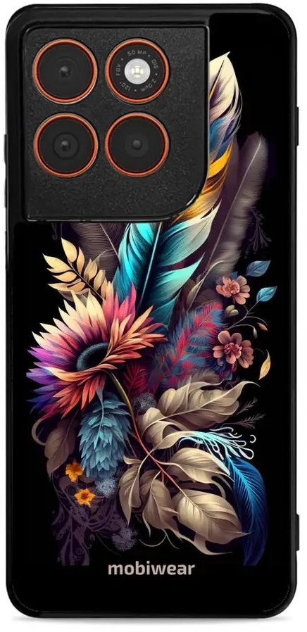 Mobiwear Glossy lesklé puzdro na Motorola Edge 70 kytica s pierkom