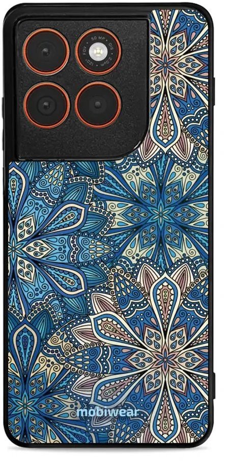 Mobiwear Glossy lesklé puzdro na Motorola Edge 70 mandala kvety