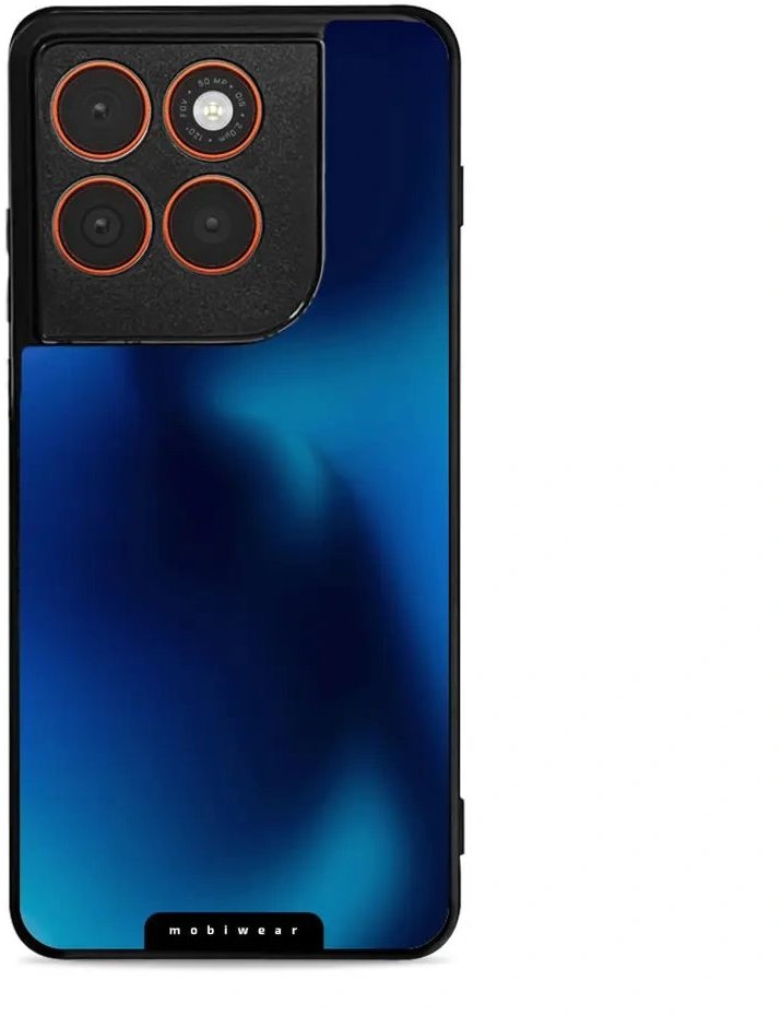 Mobiwear Glossy lesklé puzdro na Motorola Edge 70 modrý odtieň