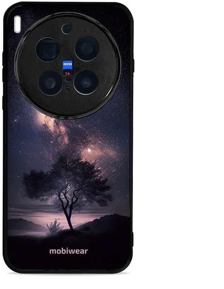 Mobiwear Glossy lesklé puzdro na Vivo X300 Pro strom s galaxiou