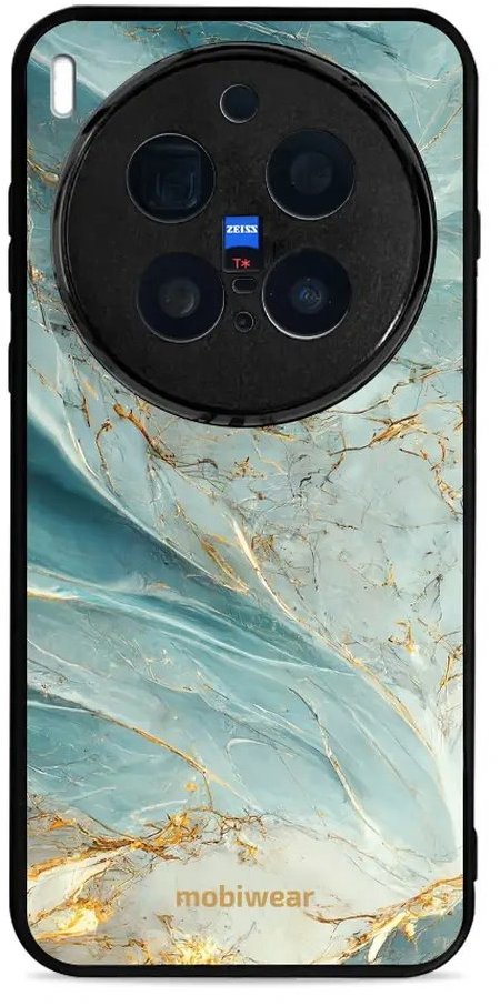 Mobiwear Glossy lesklé puzdro na Vivo X300 Pro zelenkavý mramor