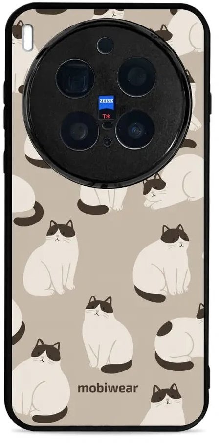 Mobiwear Glossy lesklé puzdro na Vivo X300 Pro mačky