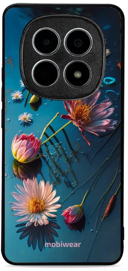 Mobiwear Glossy lesklé puzdro na Xiaomi Redmi Note 15 5G kvety na hladine