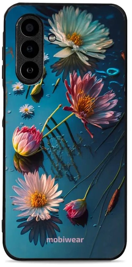Mobiwear Glossy lesklé puzdro na Samsung Galaxy A17/A17 5G kvety na hladine