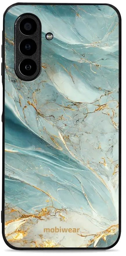 Mobiwear Glossy lesklé puzdro na Samsung Galaxy A17/A17 5G zelenkavý mramor