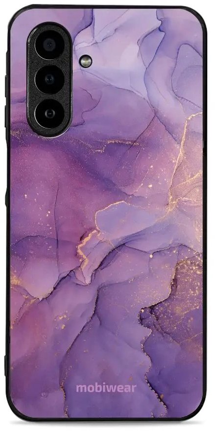 Mobiwear Glossy lesklé puzdro na Samsung Galaxy A17/A17 5G fialový mramor